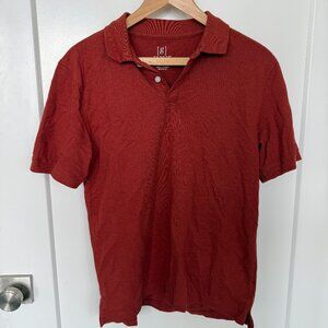 Men's George Red Short Sleeve Polo Shirt Size Small